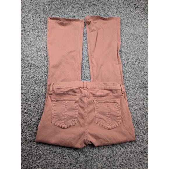Rag & Bone Pants Women 27 Pink Flare Corduroy Elephant Bell Bottoms Stretch - Picture 1 of 10